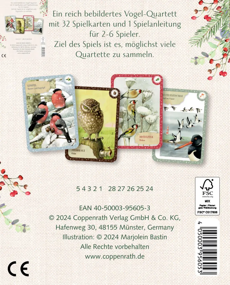 Bild: 4050003956053 | Schachtelspiel - Zauberhafte Vogelwelt | Marjolein Bastin | Spiel