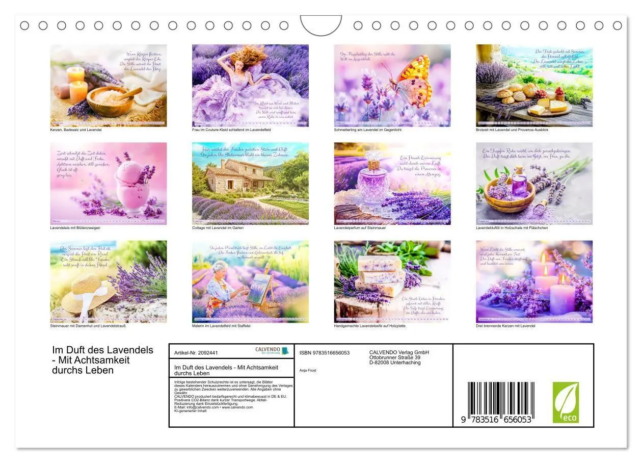 Bild: 9783516656053 | Im Duft des Lavendels - Mit Achtsamkeit durchs Leben (Wandkalender...