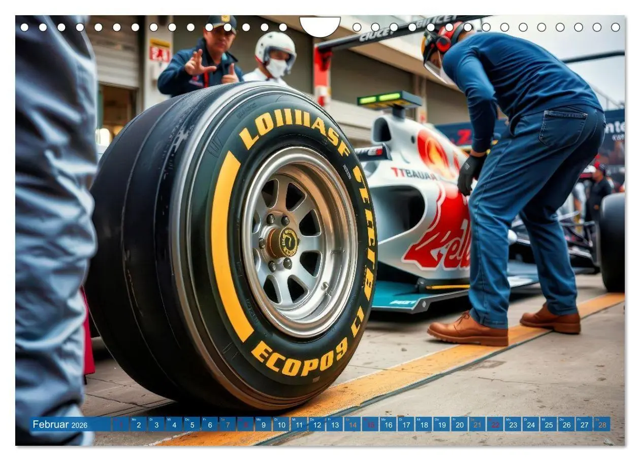 Bild: 9783516726053 | Formel 1 Boxenstopp (Wandkalender 2026 DIN A4 quer), CALVENDO...