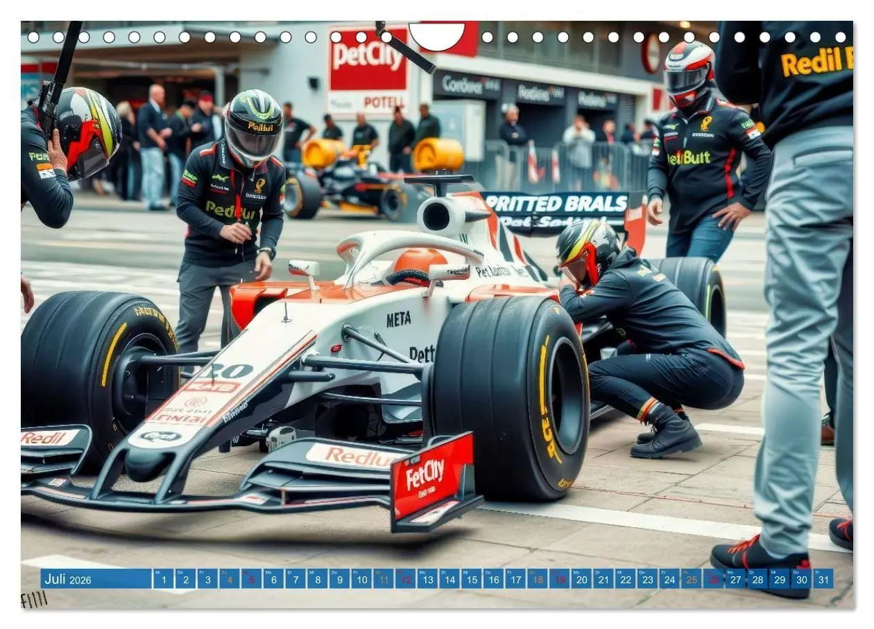 Bild: 9783516726053 | Formel 1 Boxenstopp (Wandkalender 2026 DIN A4 quer), CALVENDO...