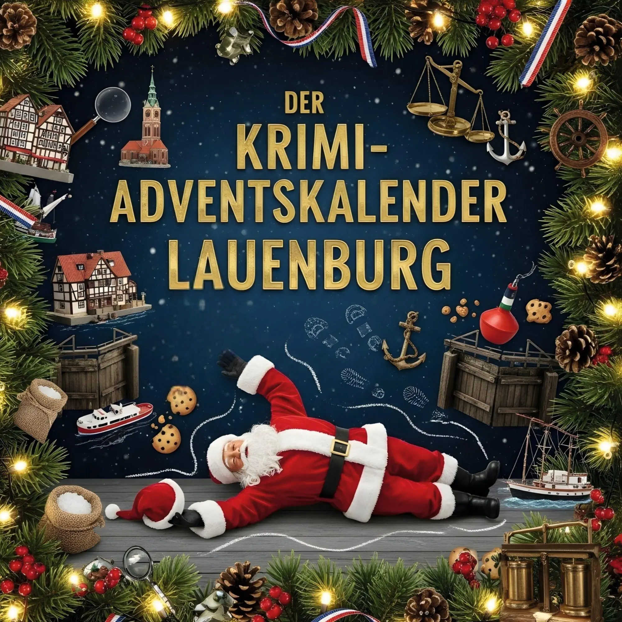Cover: 9783695306053 | Der Krimi-Adventskalender Lauenburg | Mordsverdächtig in 24 Akten