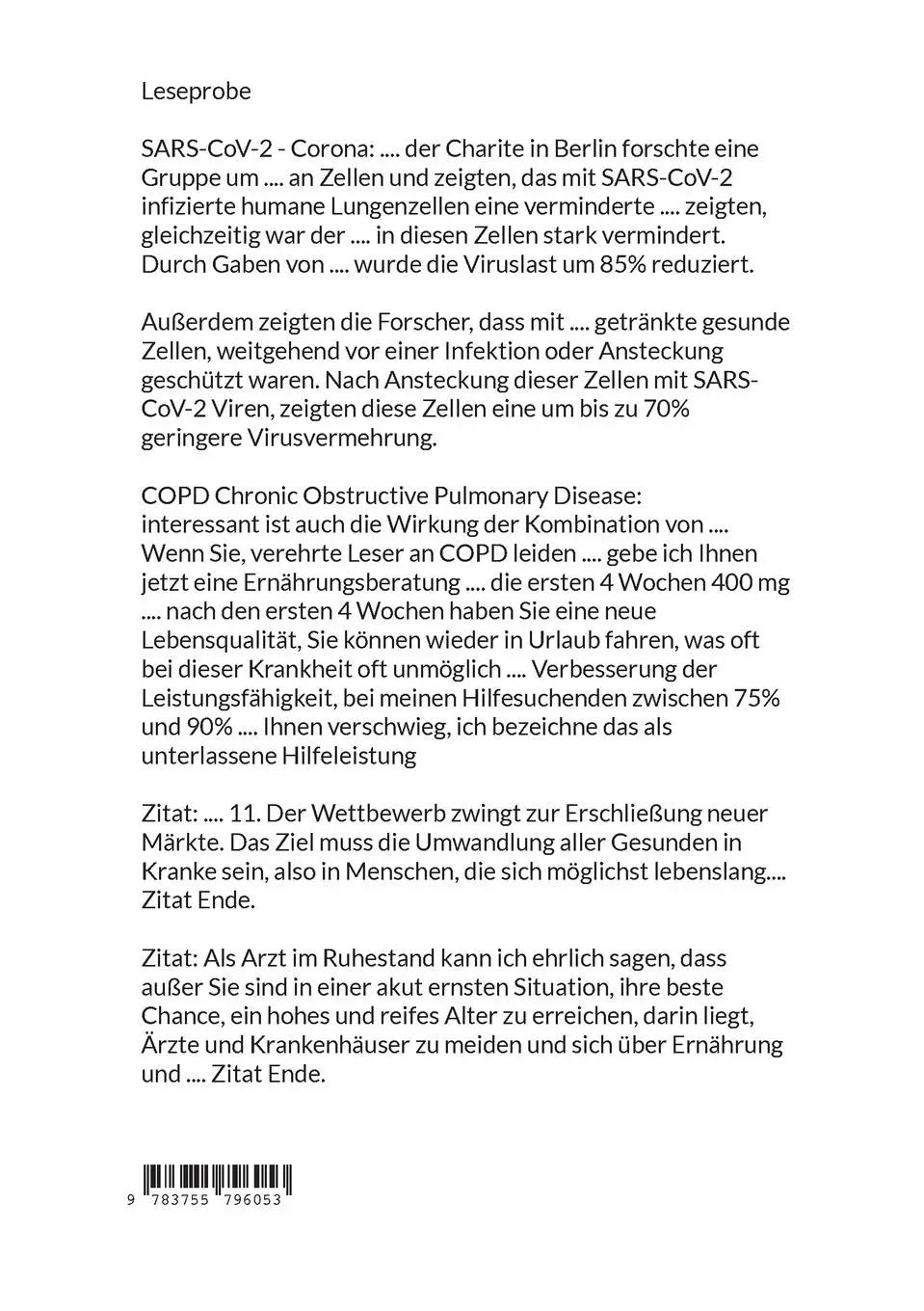 Rückseite: 9783755796053 | Was verschweigt die Schulmedizin | Werner Goller | Taschenbuch | 78 S.