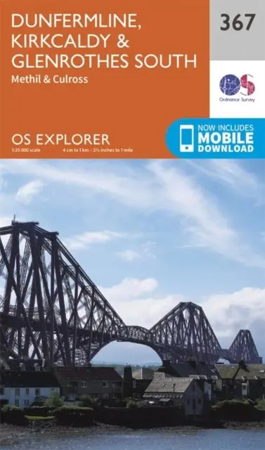Cover: 9780319246153 | Dunfermline, Kirkcaldy and Glenrothes South | Ordnance Survey | 2015