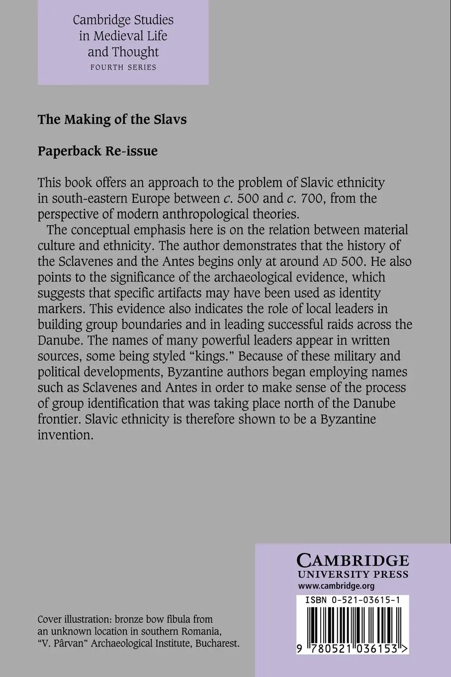 Rückseite: 9780521036153 | The Making of the Slavs | Florin Curta (u. a.) | Taschenbuch | 2007