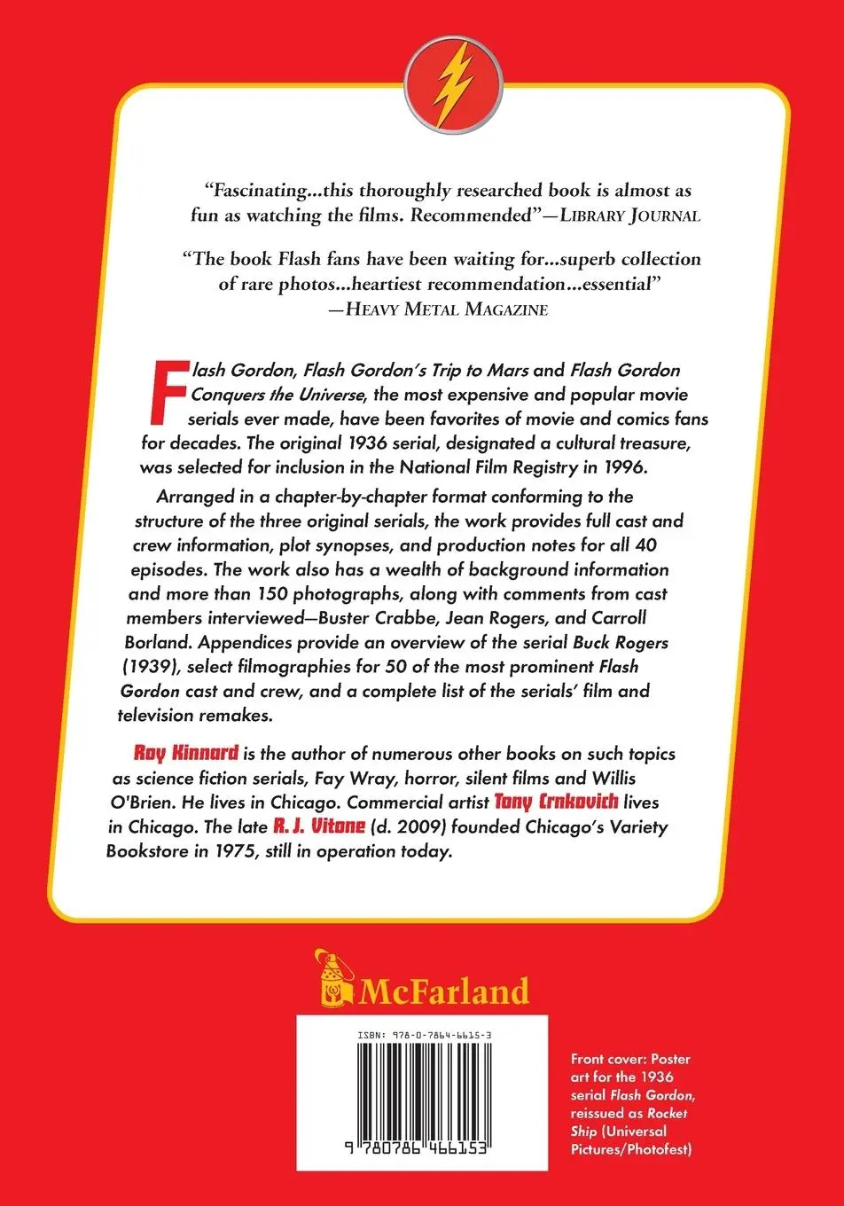 Rückseite: 9780786466153 | The Flash Gordon Serials, 1936-1940 | A Heavily Illustrated Guide
