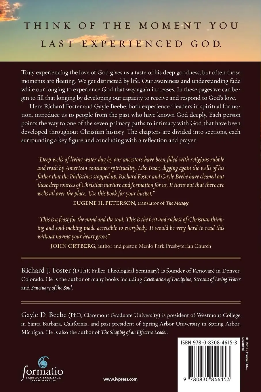 Rückseite: 9780830846153 | Longing for God | Seven Paths of Christian Devotion | Foster (u. a.)