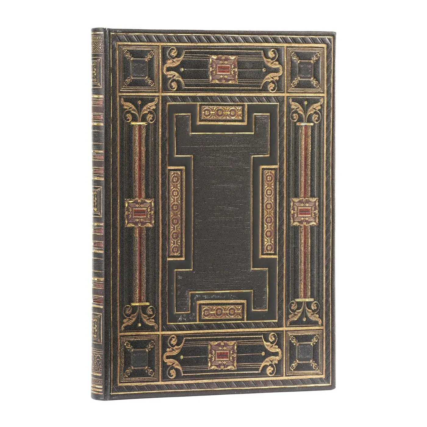 Cover: 9781439796153 | Onyx (Asterales) Midi Unlined Hardback Journal (Elastic Band Closure)