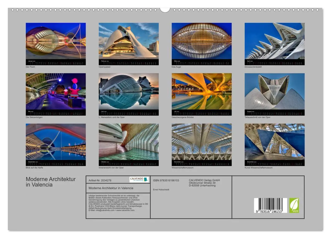 Bild: 9783516196153 | Moderne Architektur in Valencia (hochwertiger Premium Wandkalender...