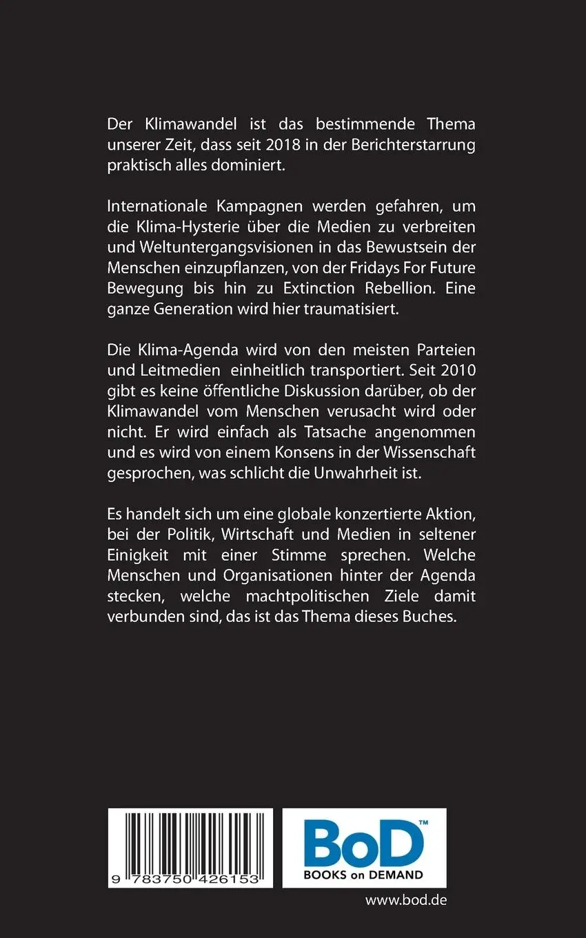Rückseite: 9783750426153 | Die CO2-Agenda der neuen sozialistischen Weltordnung | Xavier Raymond