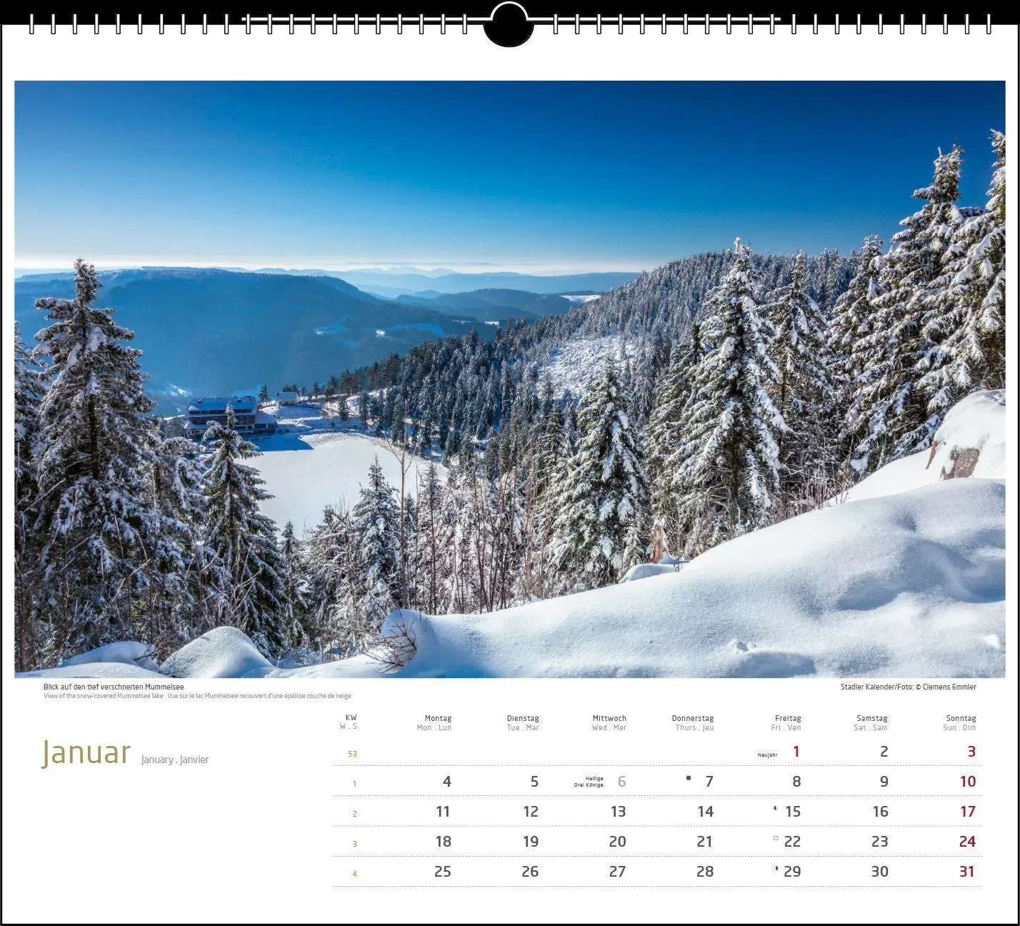 Bild: 9783861926153 | Schwarzwald 2027 | Clemens Emmler | Kalender | Spiralbindung | XIII