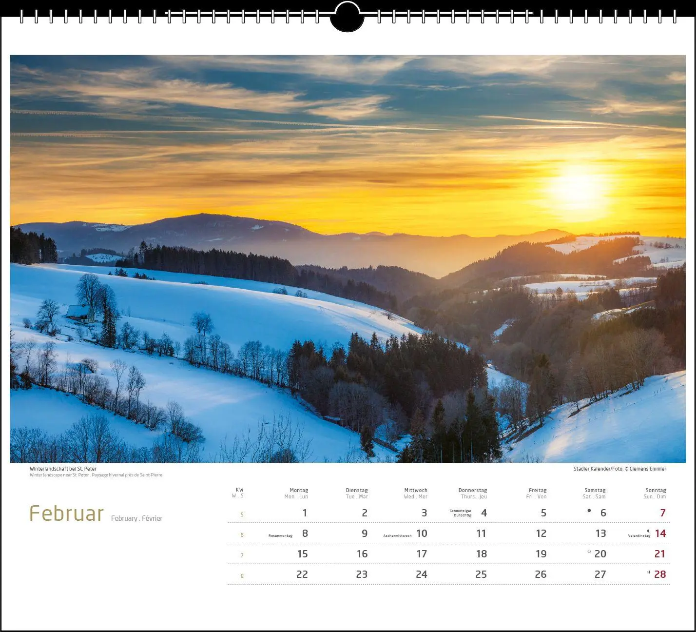 Bild: 9783861926153 | Schwarzwald 2027 | Clemens Emmler | Kalender | Spiralbindung | XIII