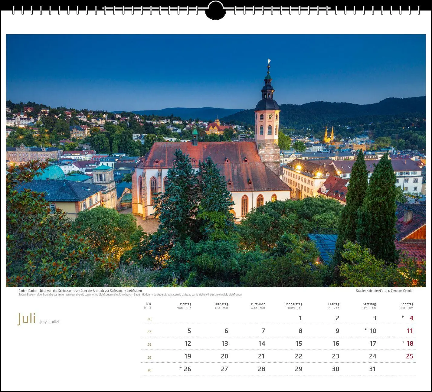 Bild: 9783861926153 | Schwarzwald 2027 | Clemens Emmler | Kalender | Spiralbindung | XIII