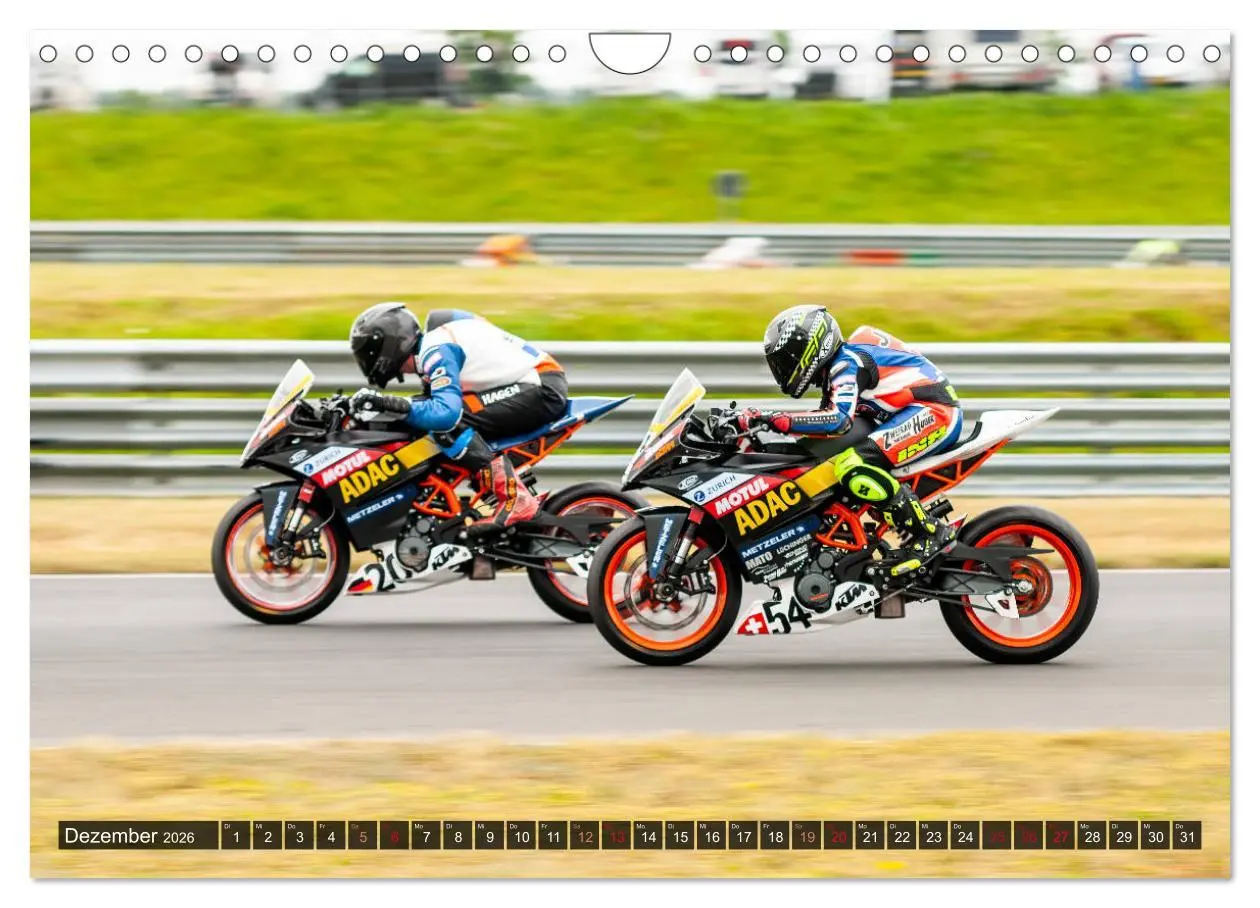 Bild: 9783457926253 | Motorrad Rennsport (Wandkalender 2026 DIN A4 quer), CALVENDO...