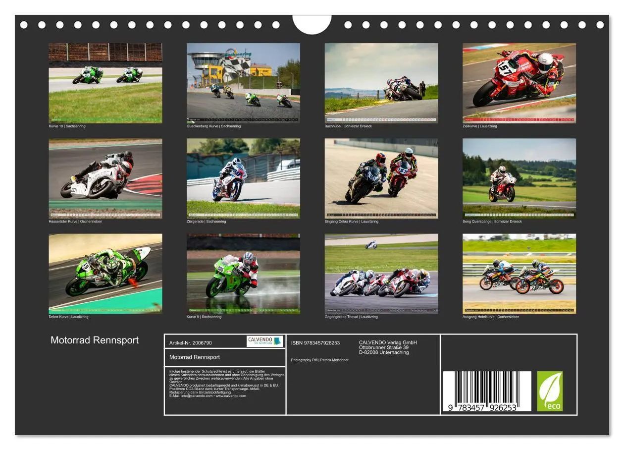 Bild: 9783457926253 | Motorrad Rennsport (Wandkalender 2026 DIN A4 quer), CALVENDO...