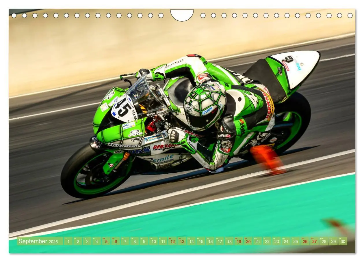 Bild: 9783457926253 | Motorrad Rennsport (Wandkalender 2026 DIN A4 quer), CALVENDO...