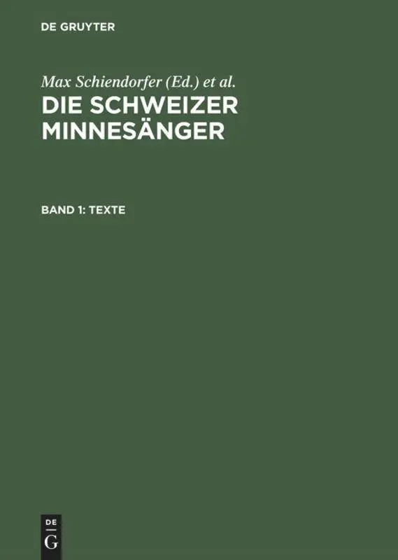 Cover: 9783484106253 | Texte | Karl Bartsch (u. a.) | Buch | XLI | Deutsch | 1990