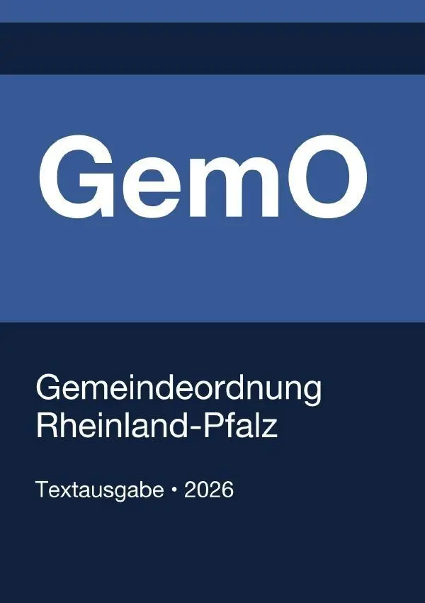 Cover: 9783565386253 | GemO - Gemeindeordnung Rheinland-Pfalz 2026 | Gesetze24 Deutschland