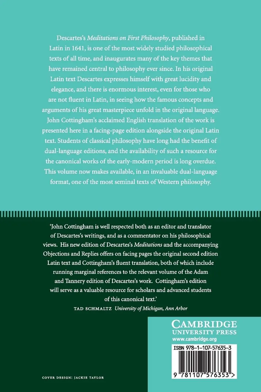 Rückseite: 9781107576353 | René Descartes | Meditations on First Philosophy | John Cottingham