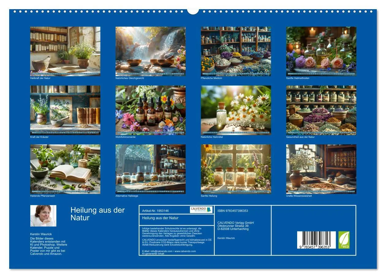 Bild: 9783457396353 | Heilung aus der Natur (hochwertiger Premium Wandkalender 2026 DIN...