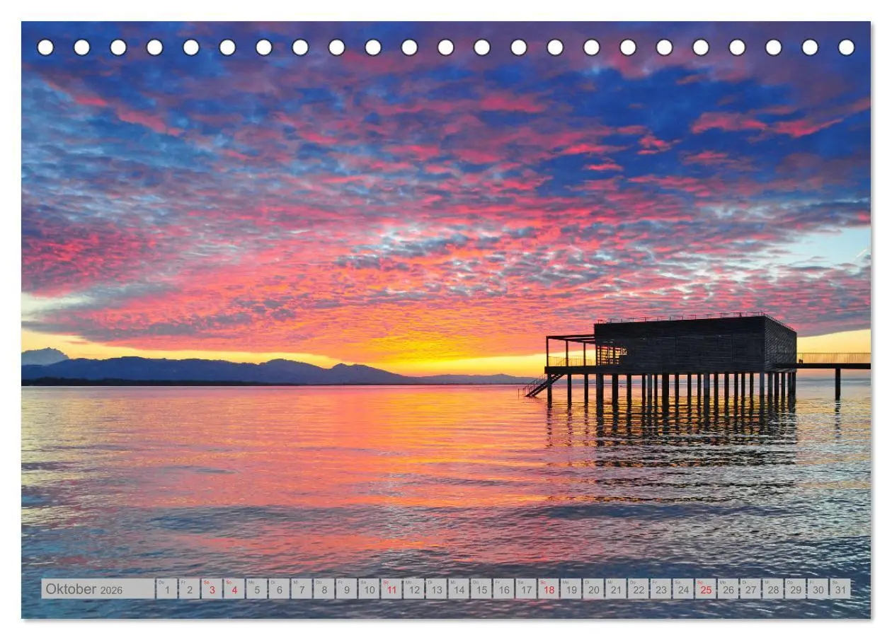 Bild: 9783457536353 | Wolken überm Bodensee (Tischkalender 2026 DIN A5 quer), CALVENDO...