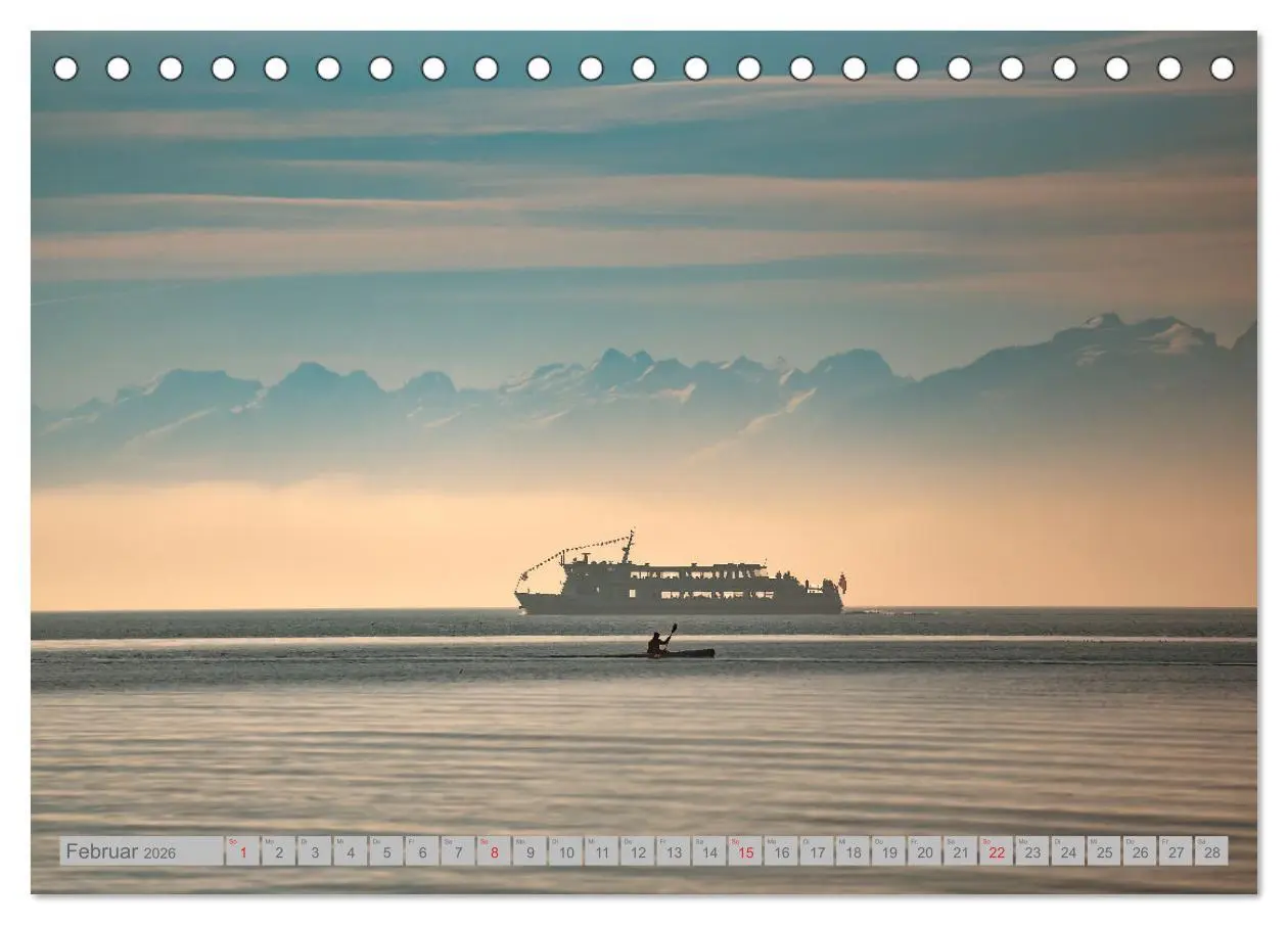 Bild: 9783457536353 | Wolken überm Bodensee (Tischkalender 2026 DIN A5 quer), CALVENDO...