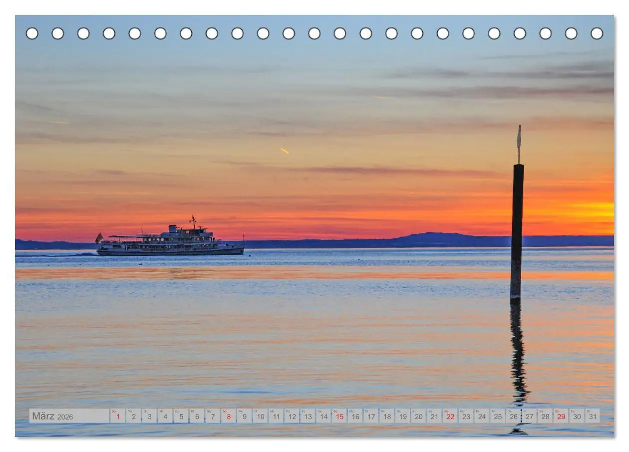 Bild: 9783457536353 | Wolken überm Bodensee (Tischkalender 2026 DIN A5 quer), CALVENDO...