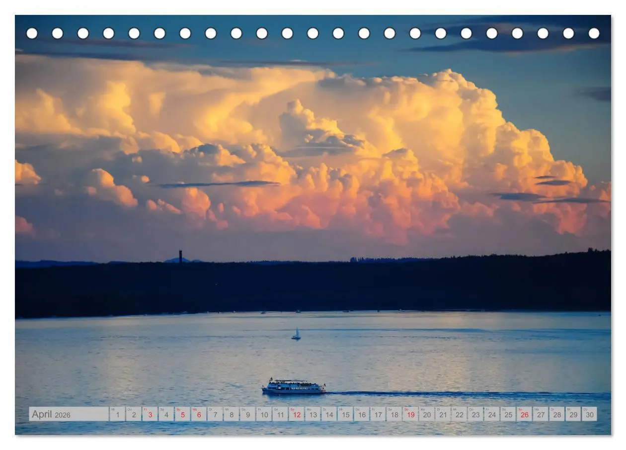 Bild: 9783457536353 | Wolken überm Bodensee (Tischkalender 2026 DIN A5 quer), CALVENDO...