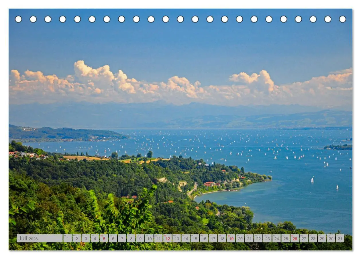 Bild: 9783457536353 | Wolken überm Bodensee (Tischkalender 2026 DIN A5 quer), CALVENDO...