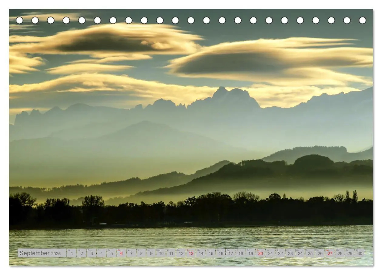 Bild: 9783457536353 | Wolken überm Bodensee (Tischkalender 2026 DIN A5 quer), CALVENDO...