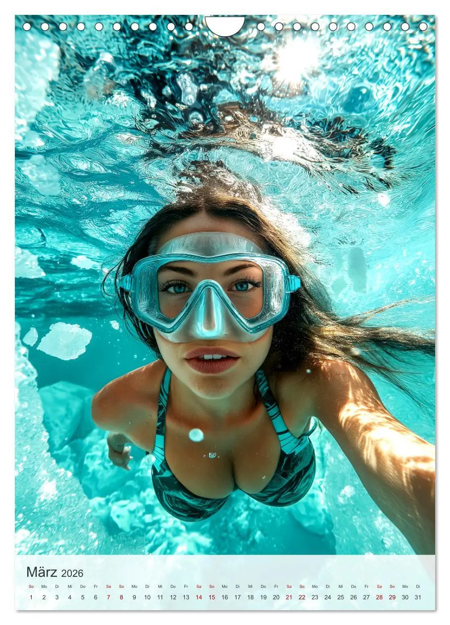 Bild: 9783516246353 | Diving Queens (Wandkalender 2026 DIN A4 hoch), CALVENDO Monatskalender