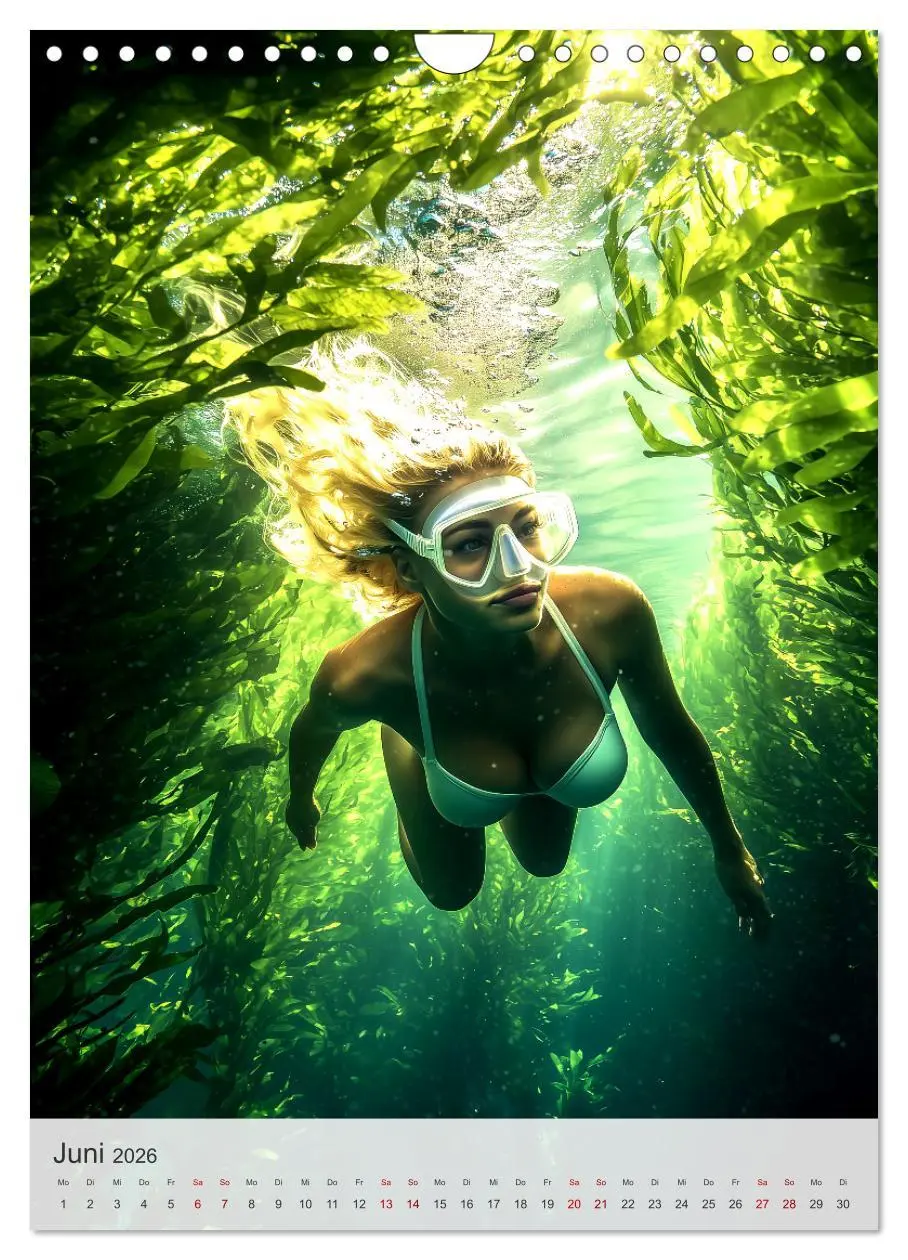 Bild: 9783516246353 | Diving Queens (Wandkalender 2026 DIN A4 hoch), CALVENDO Monatskalender