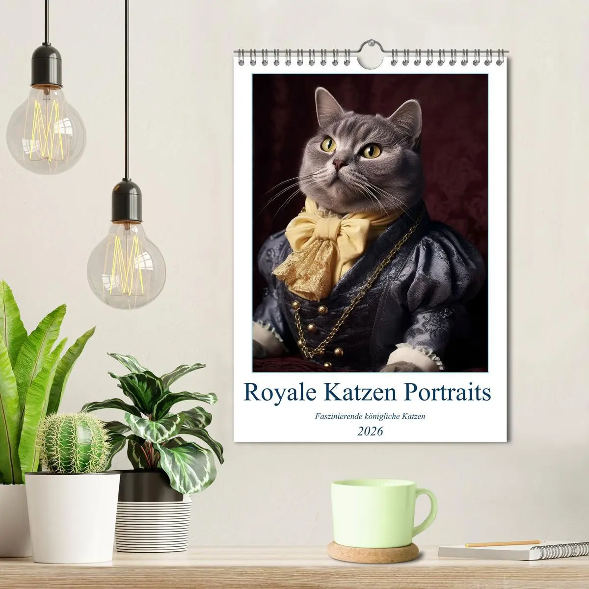 Bild: 9783516316353 | Royale Katzen Portraits (Wandkalender 2026 DIN A4 hoch), CALVENDO...