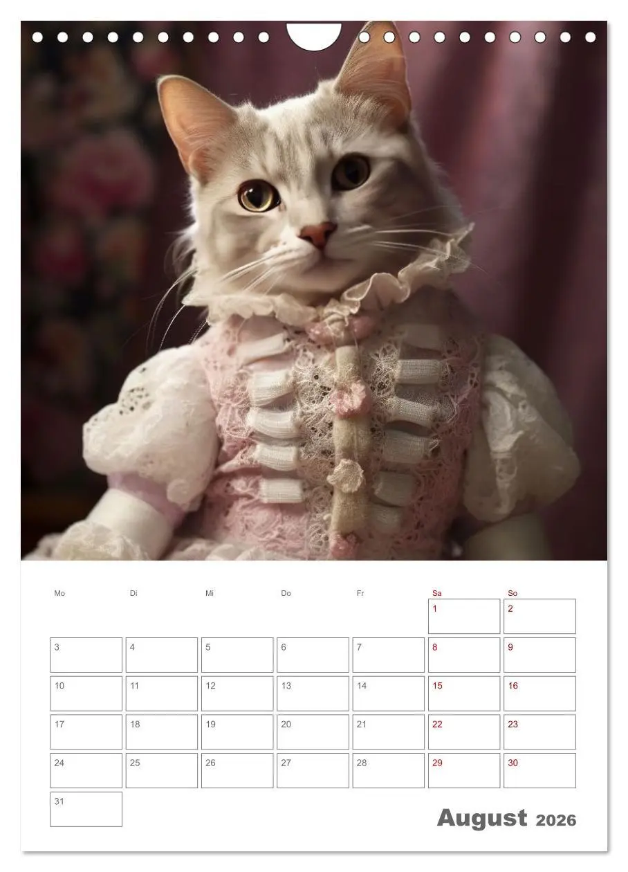 Bild: 9783516316353 | Royale Katzen Portraits (Wandkalender 2026 DIN A4 hoch), CALVENDO...
