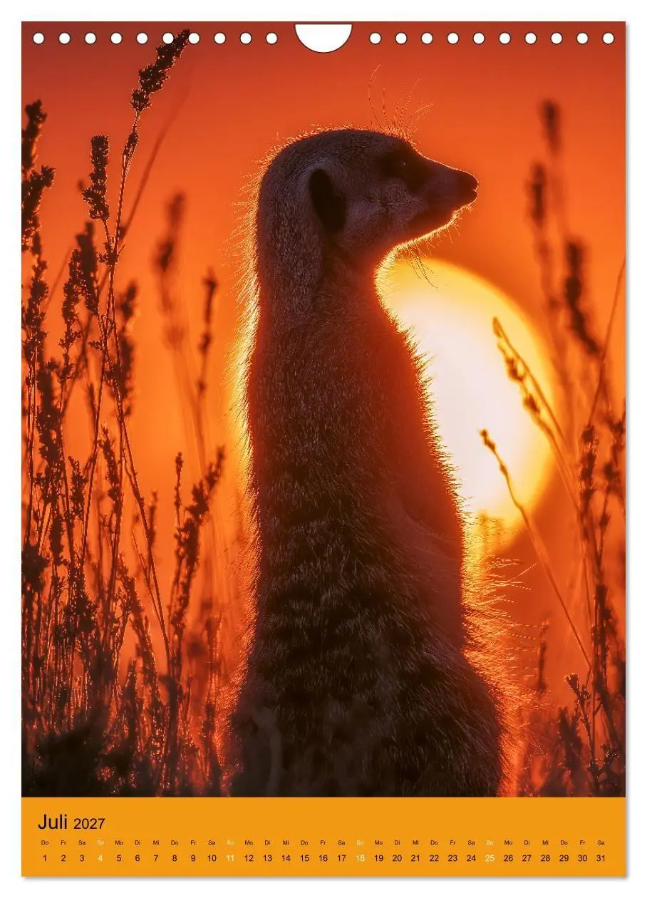 Bild: 9783516866353 | Die Erdmännchen Familie - Kalender der niedlichen Tiere...