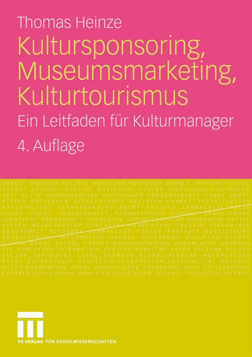 Cover: 9783531166353 | Kultursponsoring, Museumsmarketing, Kulturtourismus | Thomas Heinze