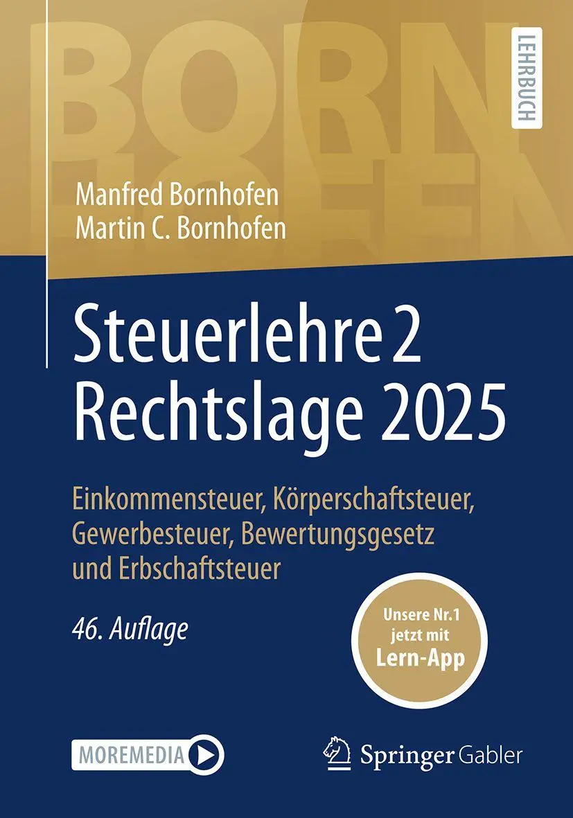 Cover: 9783658506353 | Steuerlehre 2 Rechtslage 2025 | Manfred Bornhofen (u. a.) | Bundle