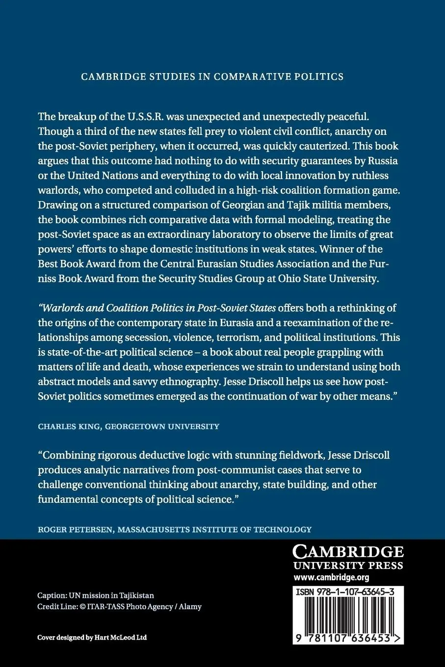 Rückseite: 9781107636453 | Warlords and Coalition Politics in Post-Soviet States | Jesse Driscoll