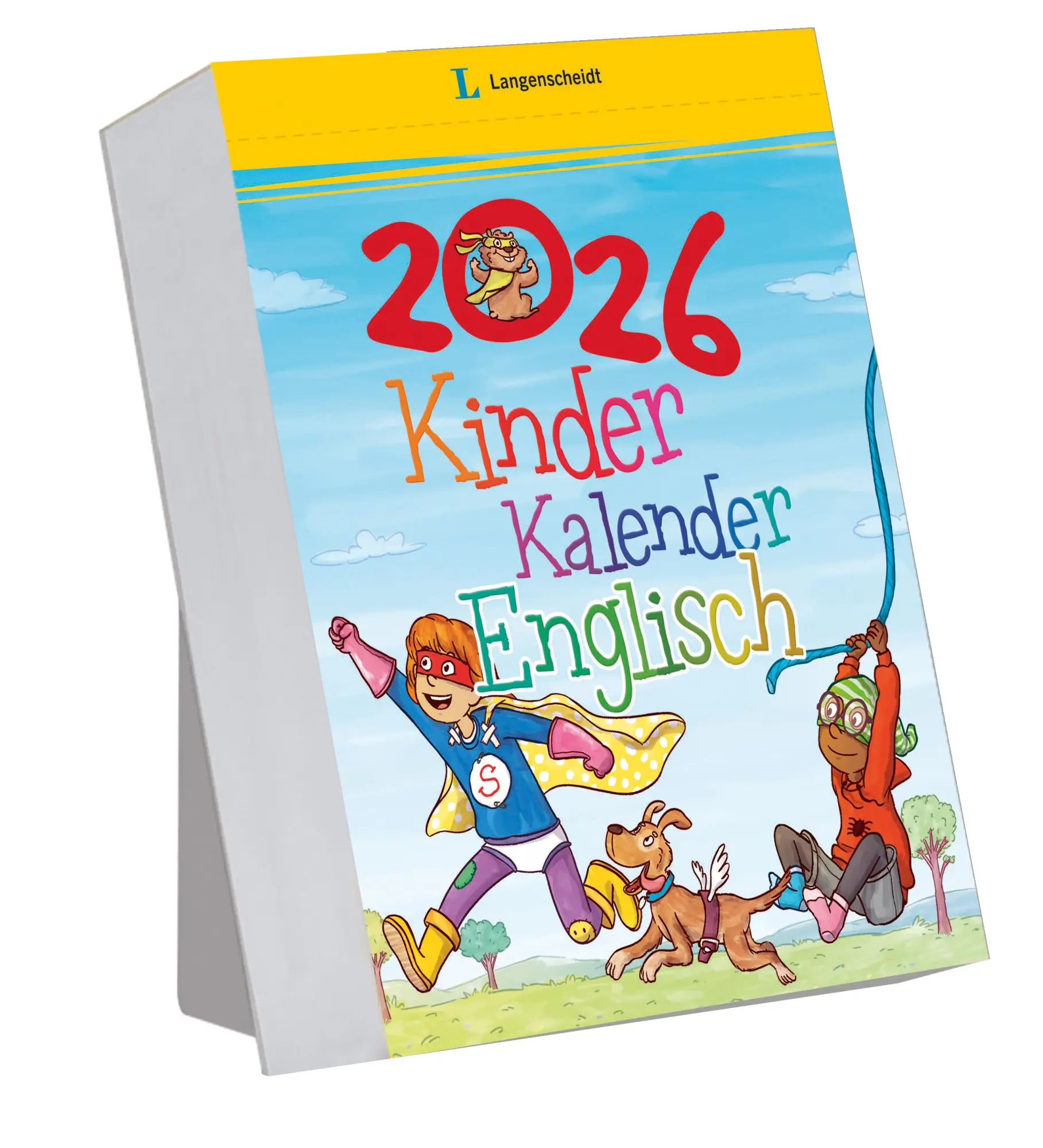 Cover: 9783125636453 | Langenscheidt Kinderkalender Englisch 2026 | Tagesabreißkalender