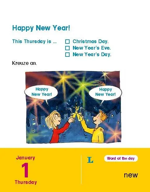 Bild: 9783125636453 | Langenscheidt Kinderkalender Englisch 2026 | Tagesabreißkalender