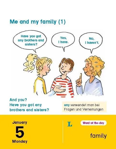 Bild: 9783125636453 | Langenscheidt Kinderkalender Englisch 2026 | Tagesabreißkalender