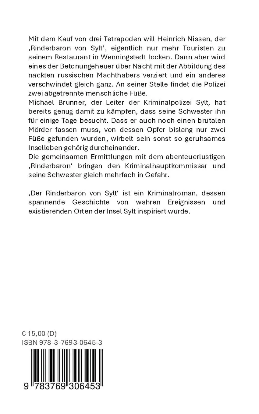 Rückseite: 9783769306453 | Der Rinderbaron von Sylt | Der Herr wird sein Volk richten | Kugler