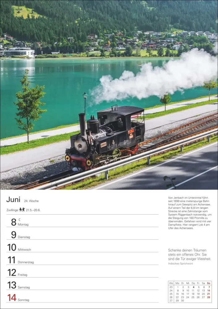 Bild: 9783840036453 | Eisenbahnen Wochenplaner 2026 - 53 faszinierende Fotografien | Schramm