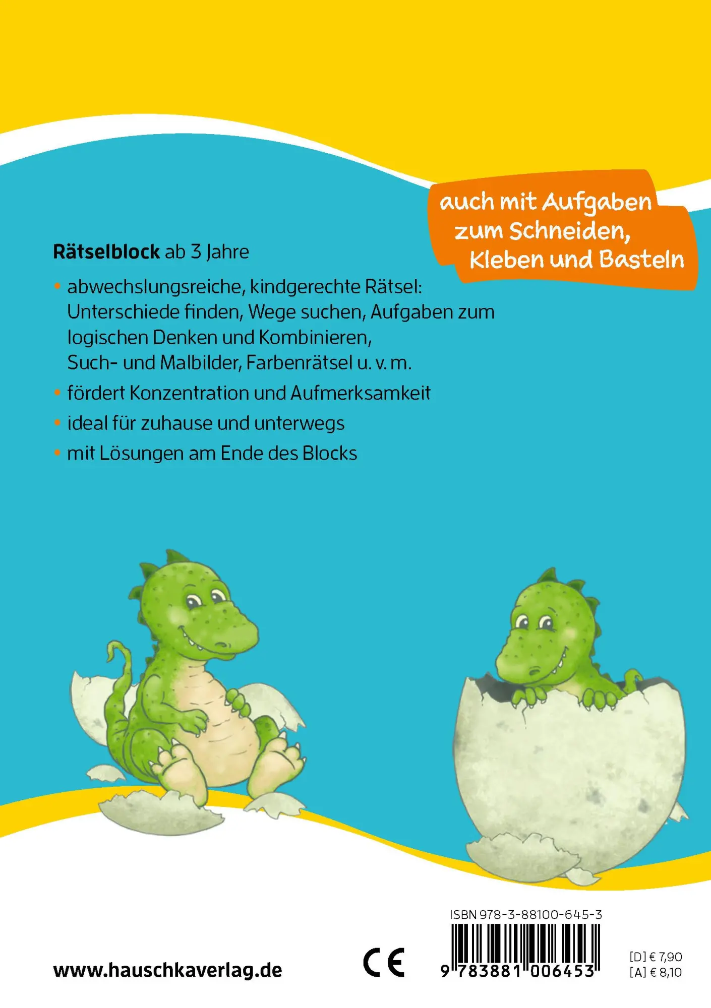 Bild: 9783881006453 | Rätselblock ab 3 Jahre, Band 2 | Agnes Spiecker | Taschenbuch | Block