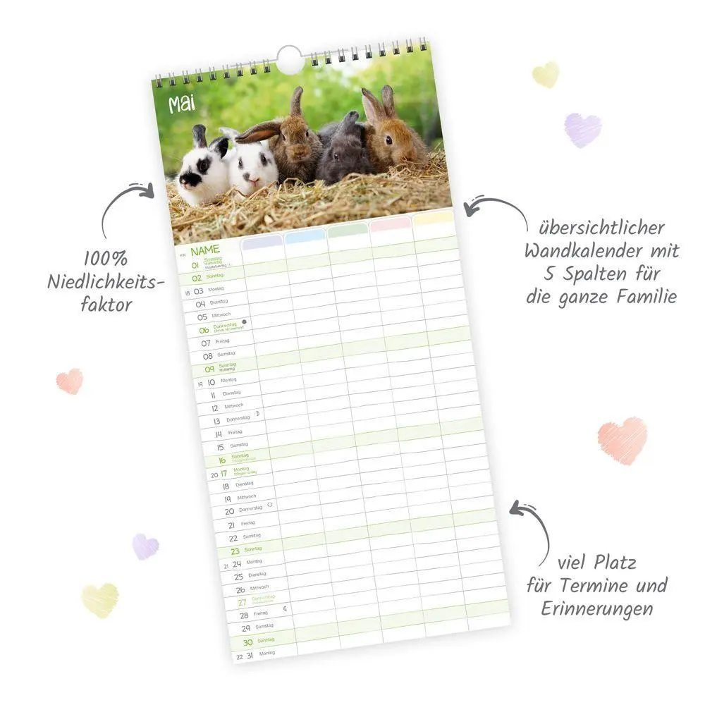 Bild: 9783988026453 | TRÖTSCH - Familienkalender Unsere Lieblinge 2027 | Wandkalender | KG