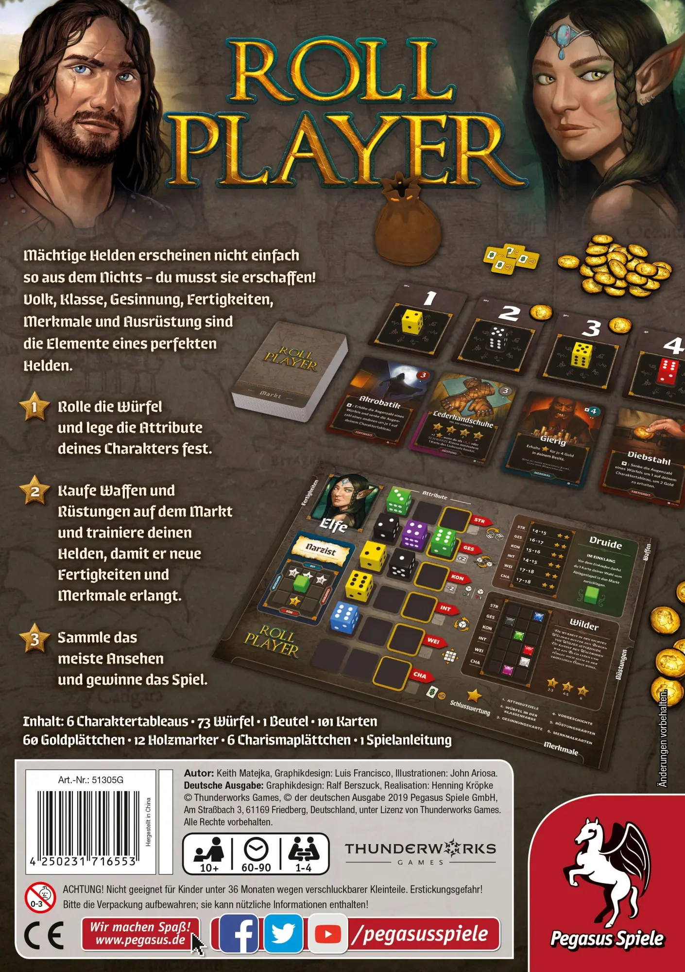 Bild: 4250231716553 | Roll Player (deutsche Ausgabe) | Keith Matejka | Spiel | Brettspiel