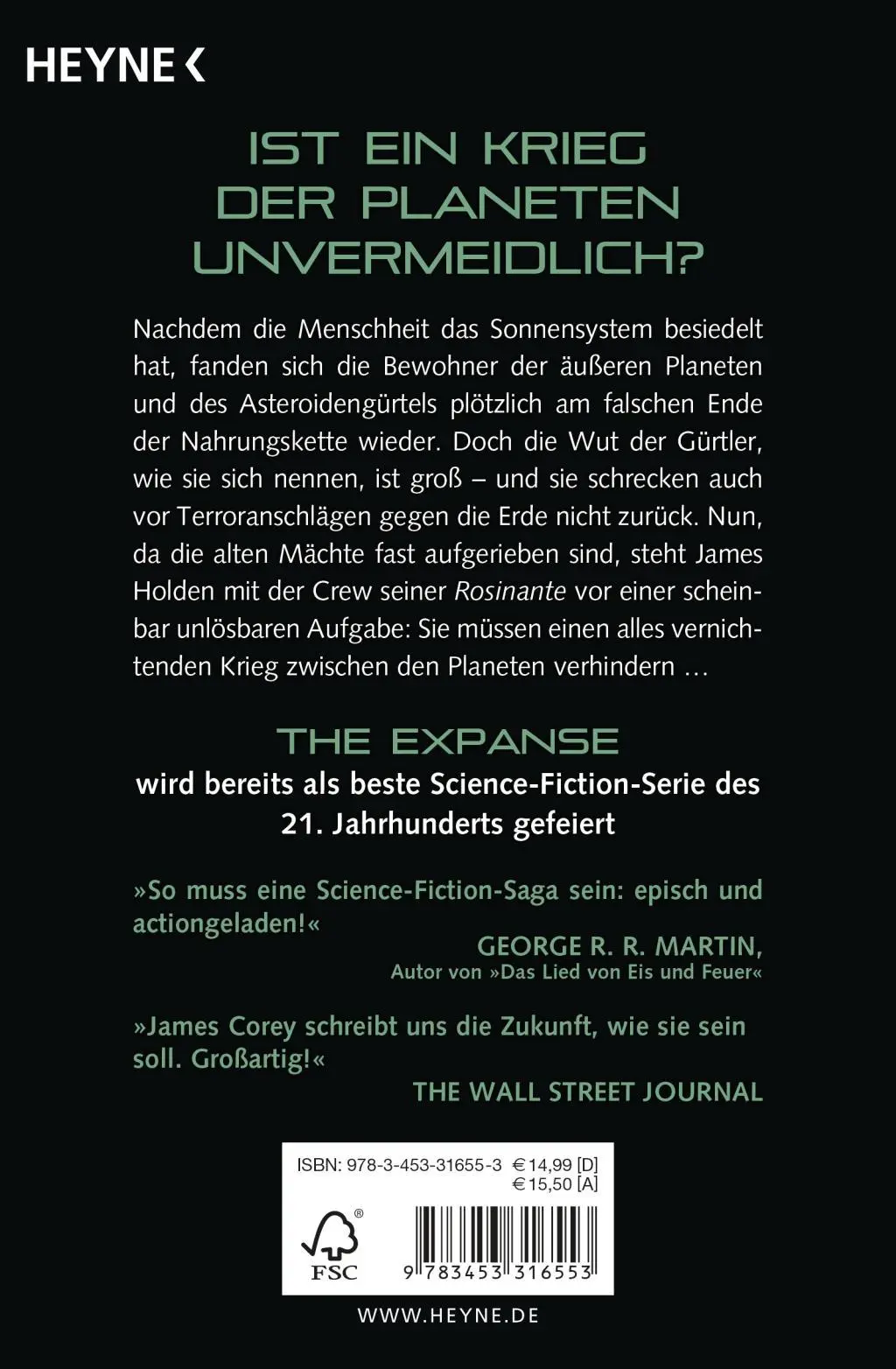 Bild: 9783453316553 | Babylons Asche | James Corey | Taschenbuch | Expanse-Serie | 624 S.
