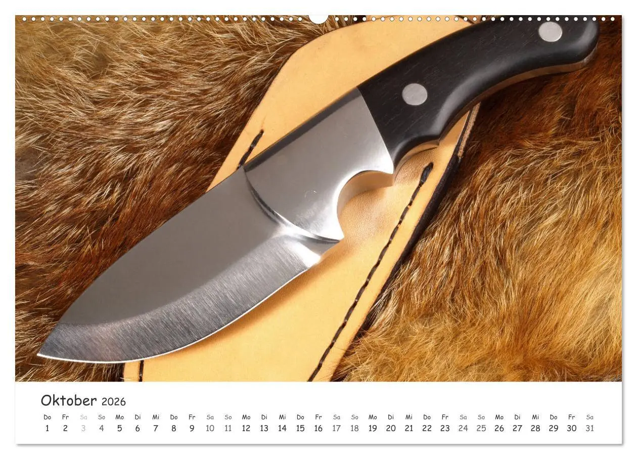 Bild: 9783457686553 | Handgefertigte Jagdmesser (hochwertiger Premium Wandkalender 2026...