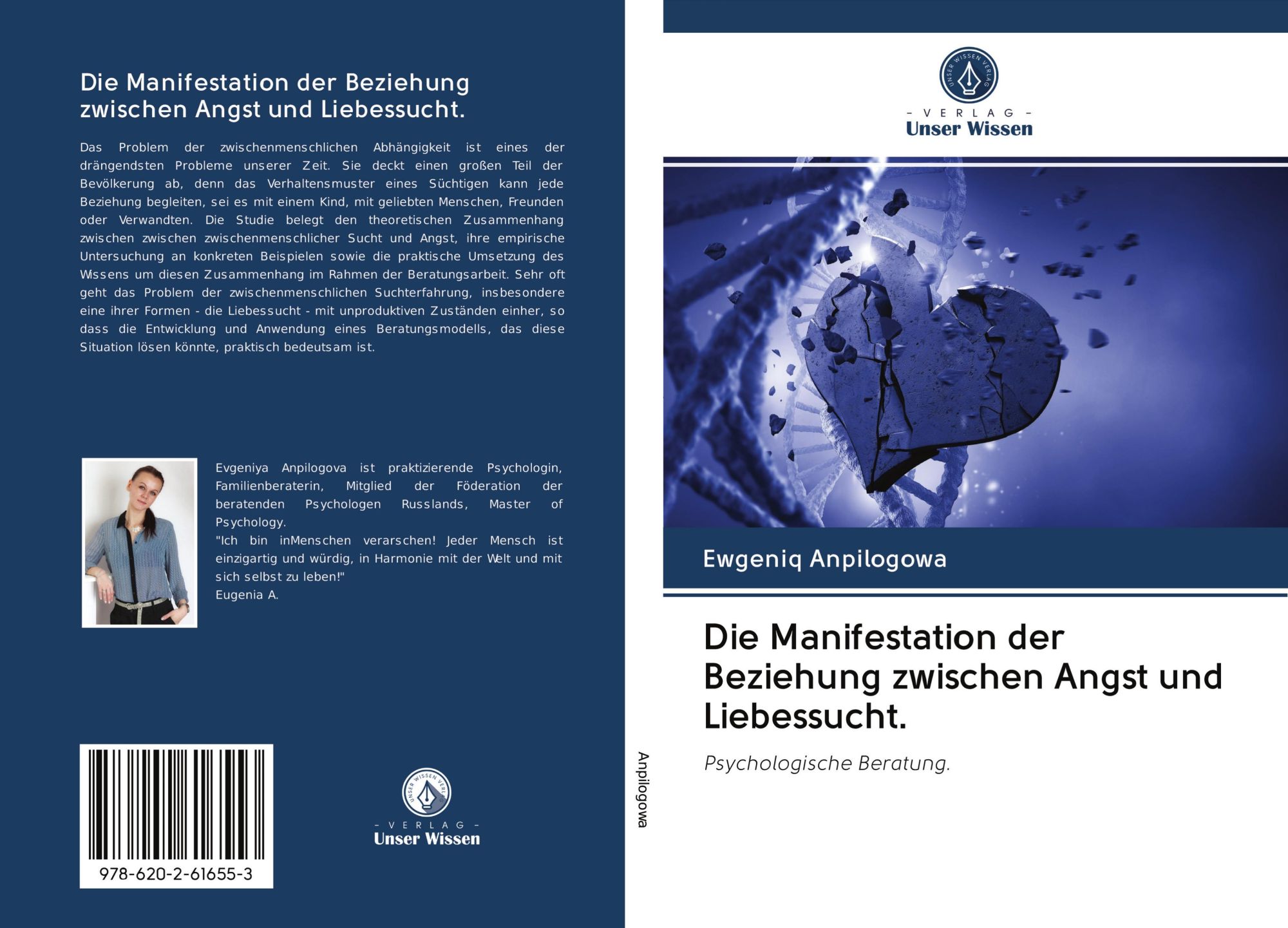 Cover: 9786202616553 | Die Manifestation der Beziehung zwischen Angst und Liebessucht. | Buch
