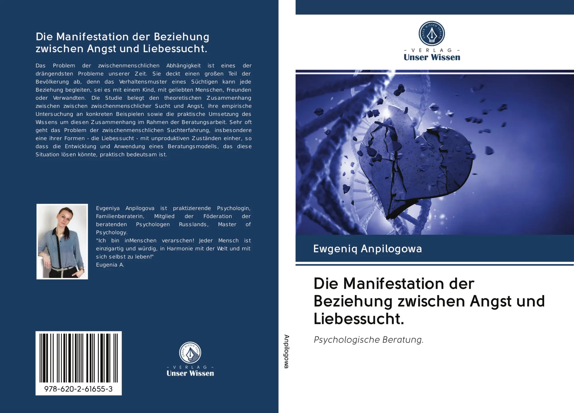 Cover: 9786202616553 | Die Manifestation der Beziehung zwischen Angst und Liebessucht. | Buch