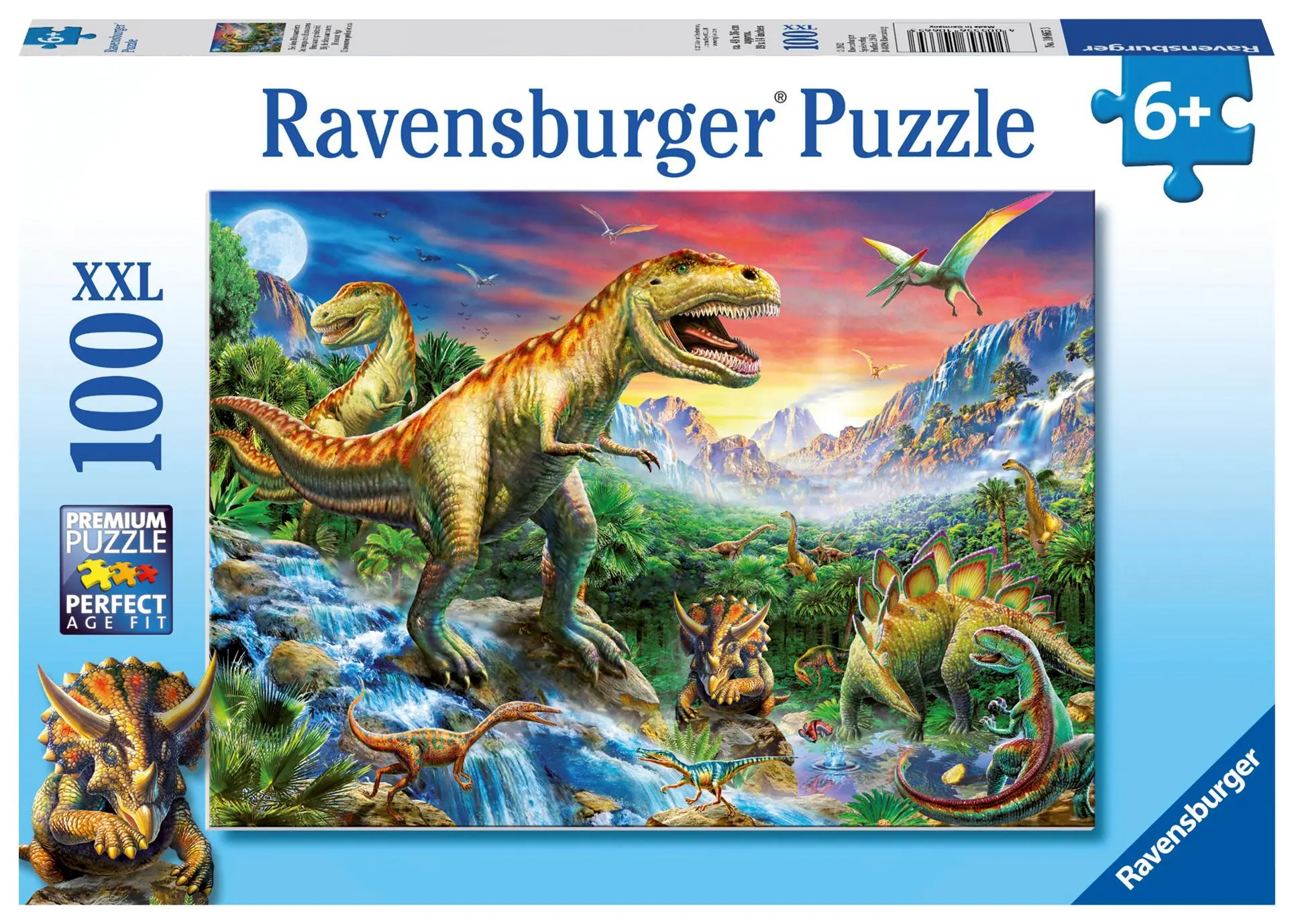 Cover: 4005556106653 | Bei den Dinosauriern. Puzzle 100 Teile XXL | Spiel | Kinderpuzzle